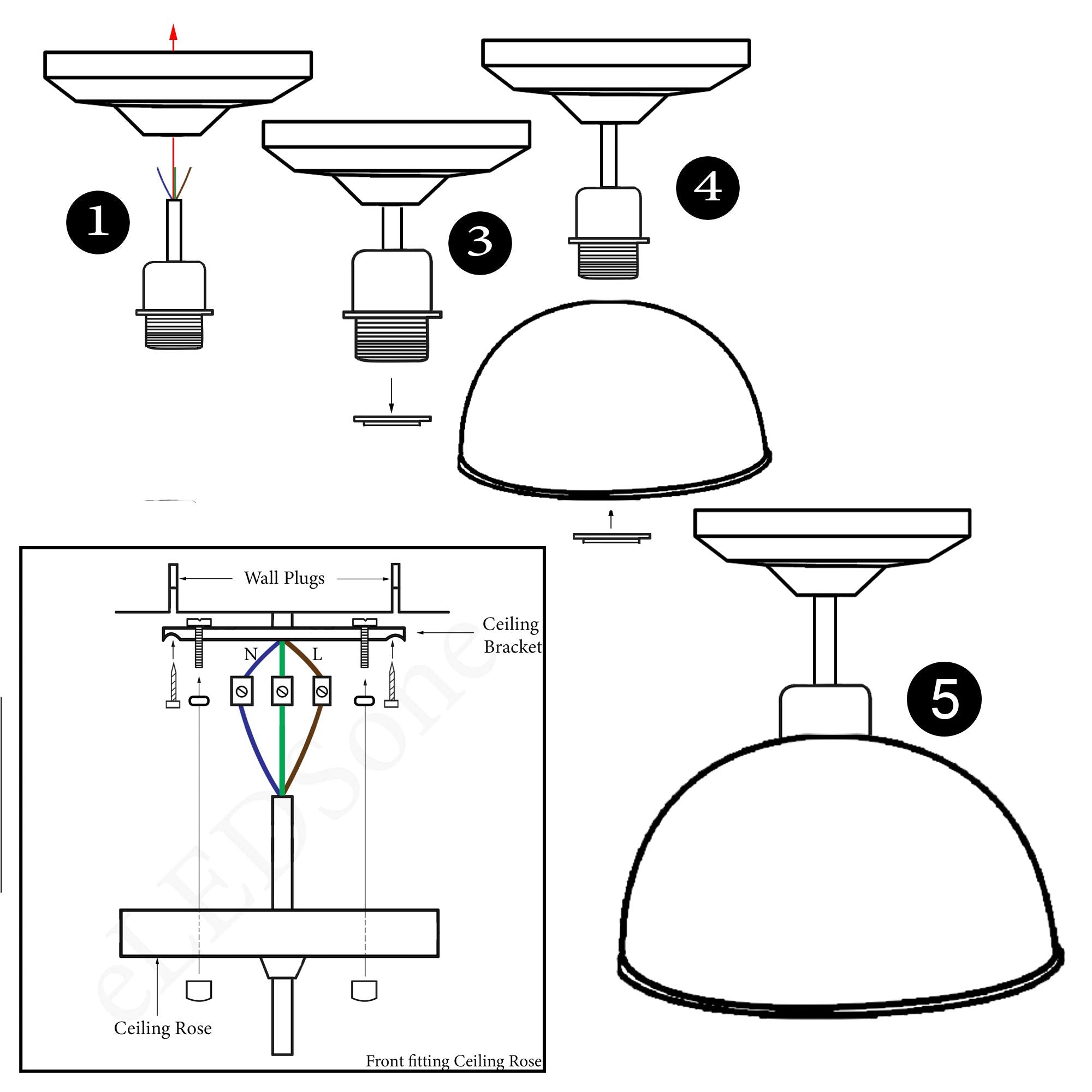 droplight mount lights shade