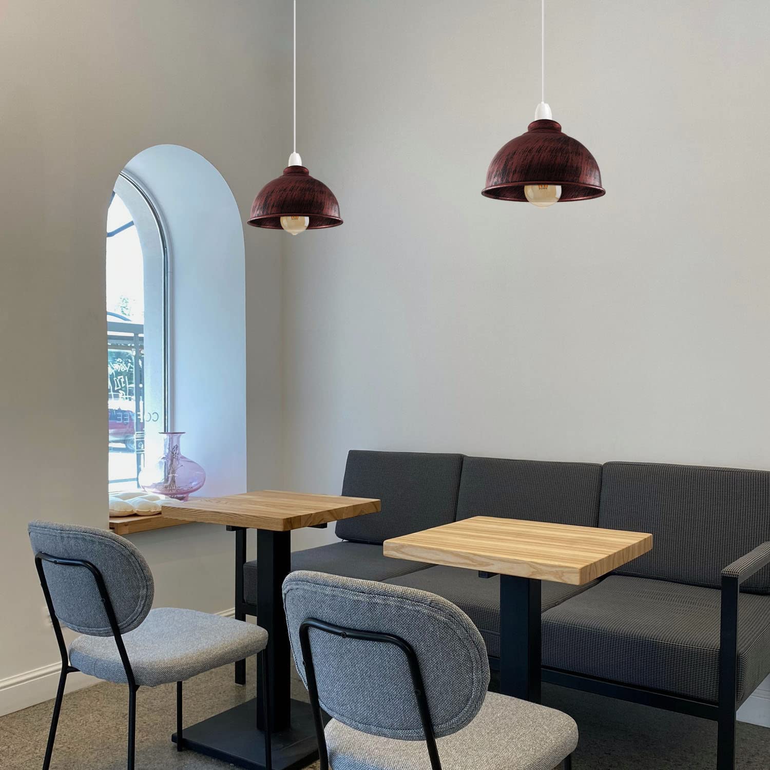 retro ceiling black brass