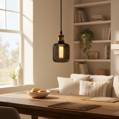 black metal E27 decorative LED bulb
