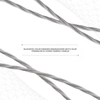 brown black braided core light