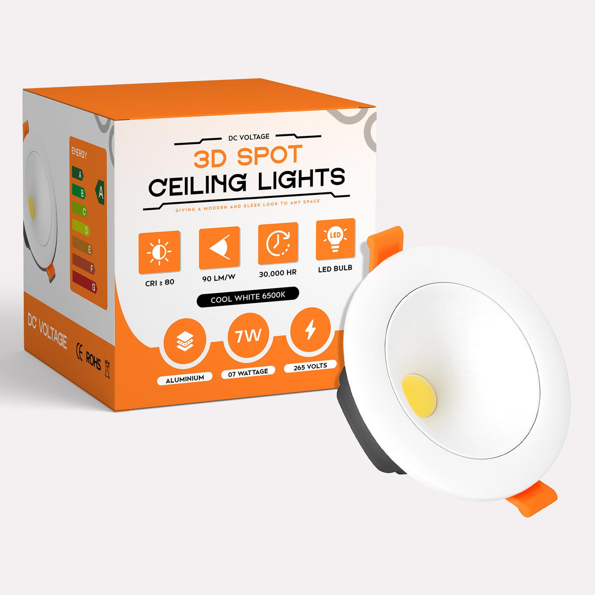 Modern New LED Recessed Ceiling White LED Round Panel Downlight IP20 Cool White ~1222
