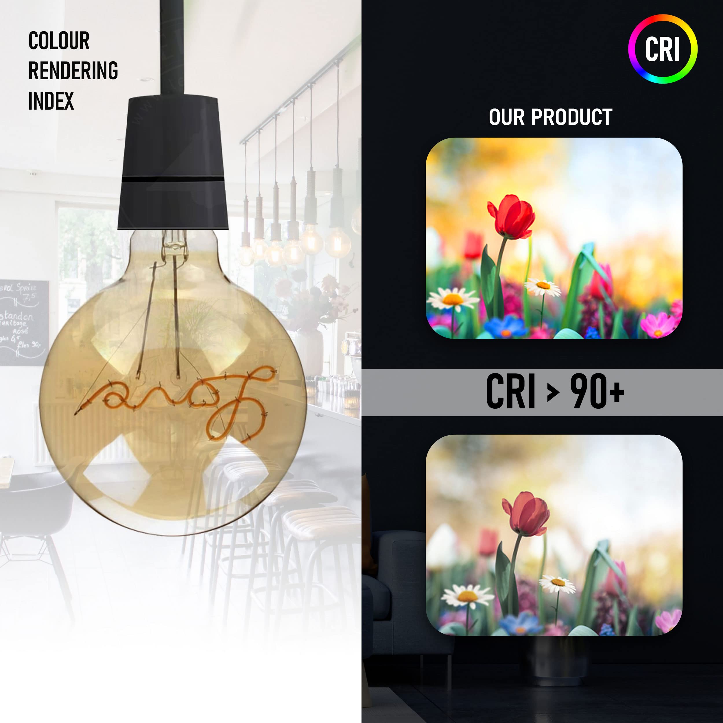 dimmable filament light e27