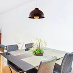 retro ceiling black brass