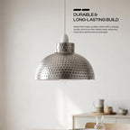 DC Voltage 26cm Metal Dome Lampshade with E27 Reducer Ring ~1215