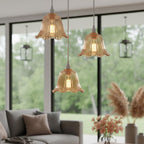gold black cage shade metal