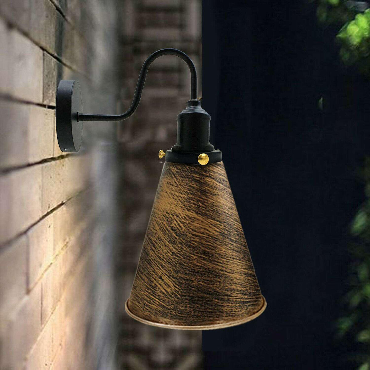 DC Voltage 18cm Metal Cone Lampshade E27/B22 ~1216