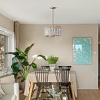 crystal gold lampshade light
