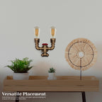 pipe light for wall edison