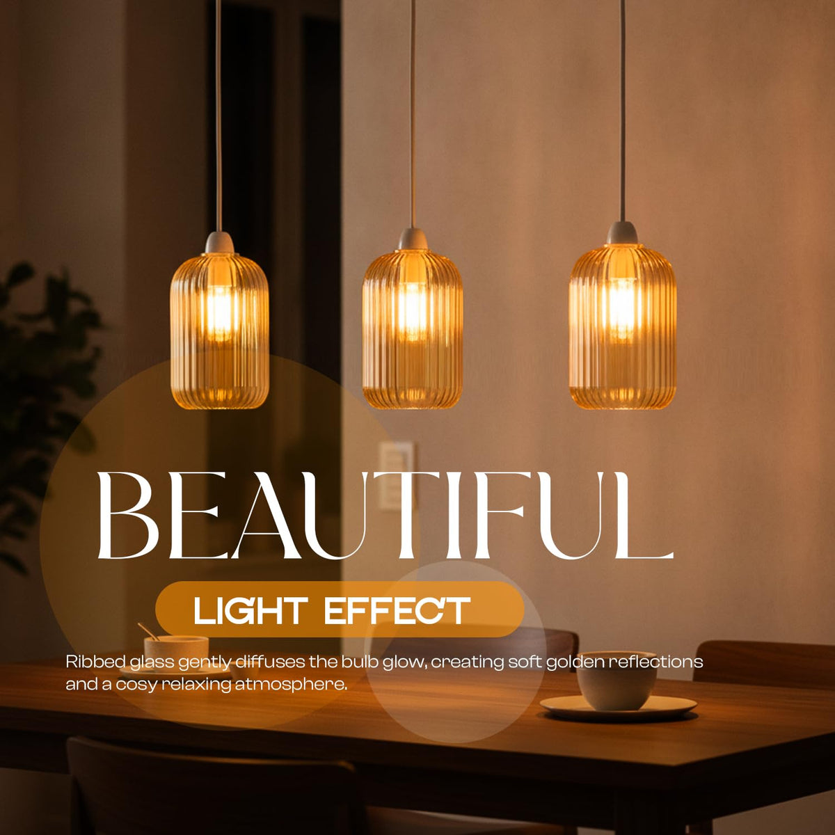 amber glass lamp shade for e27