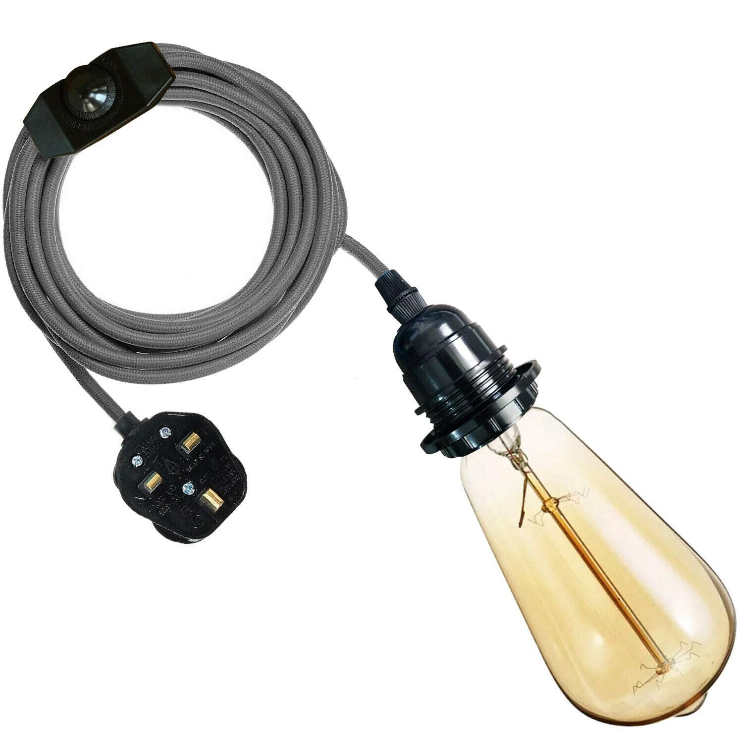 lamp brown plug pendant stale