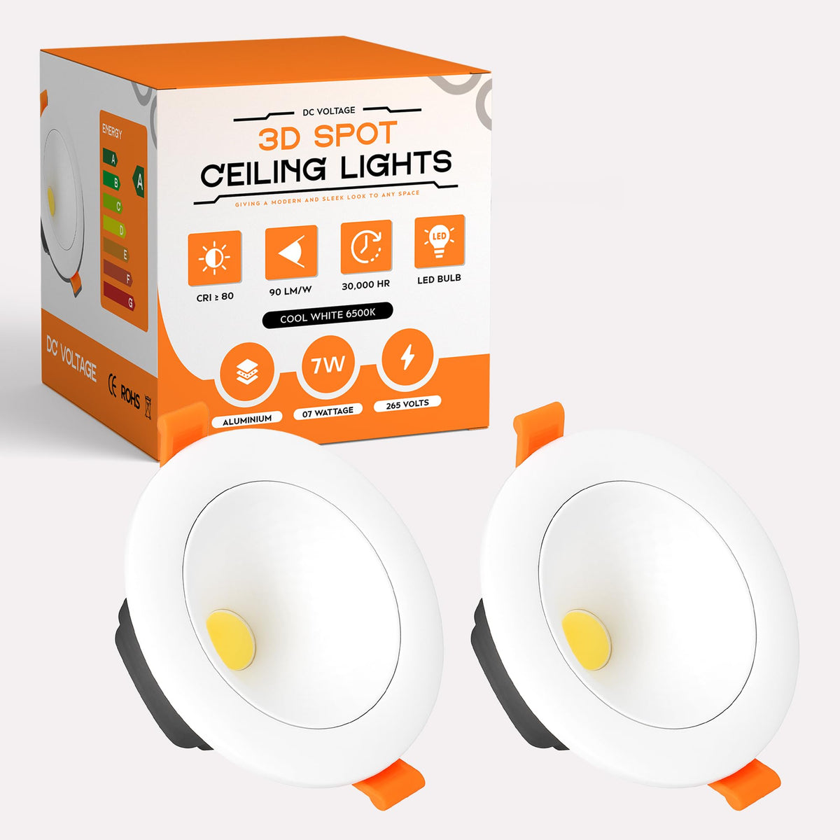 Modern New LED Recessed Ceiling White LED Round Panel Downlight IP20 Cool White ~1222
