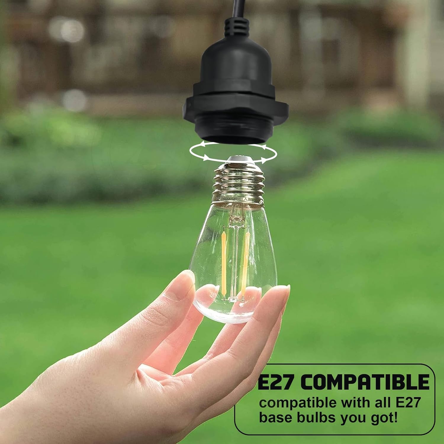 Black Minimalist Pendant Light Cord Set 2 Pack - E27 Adjustable Hanging Cable Pair ~1187