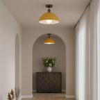 large lampshades orange shade