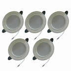 5W Round Recessed LED Panel Light 6000K 550lm ~1221