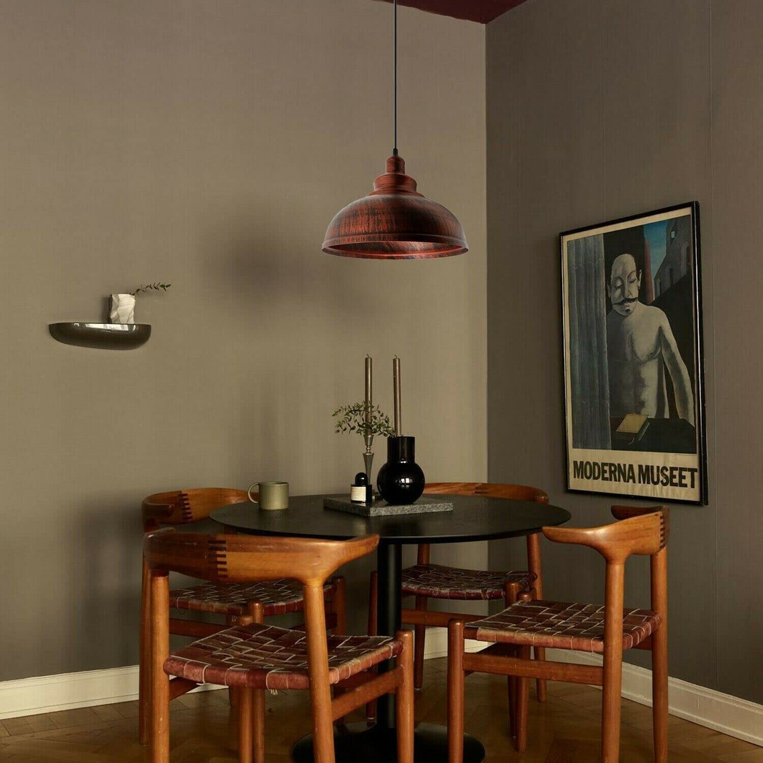 shade brass light black pendan