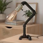 steampunk industrial lamp