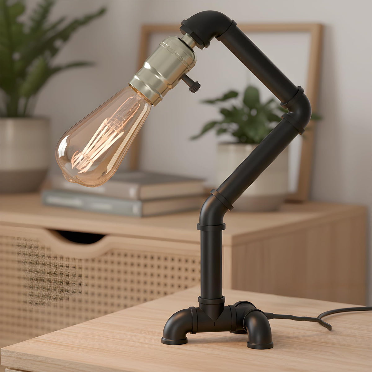 steampunk industrial lamp