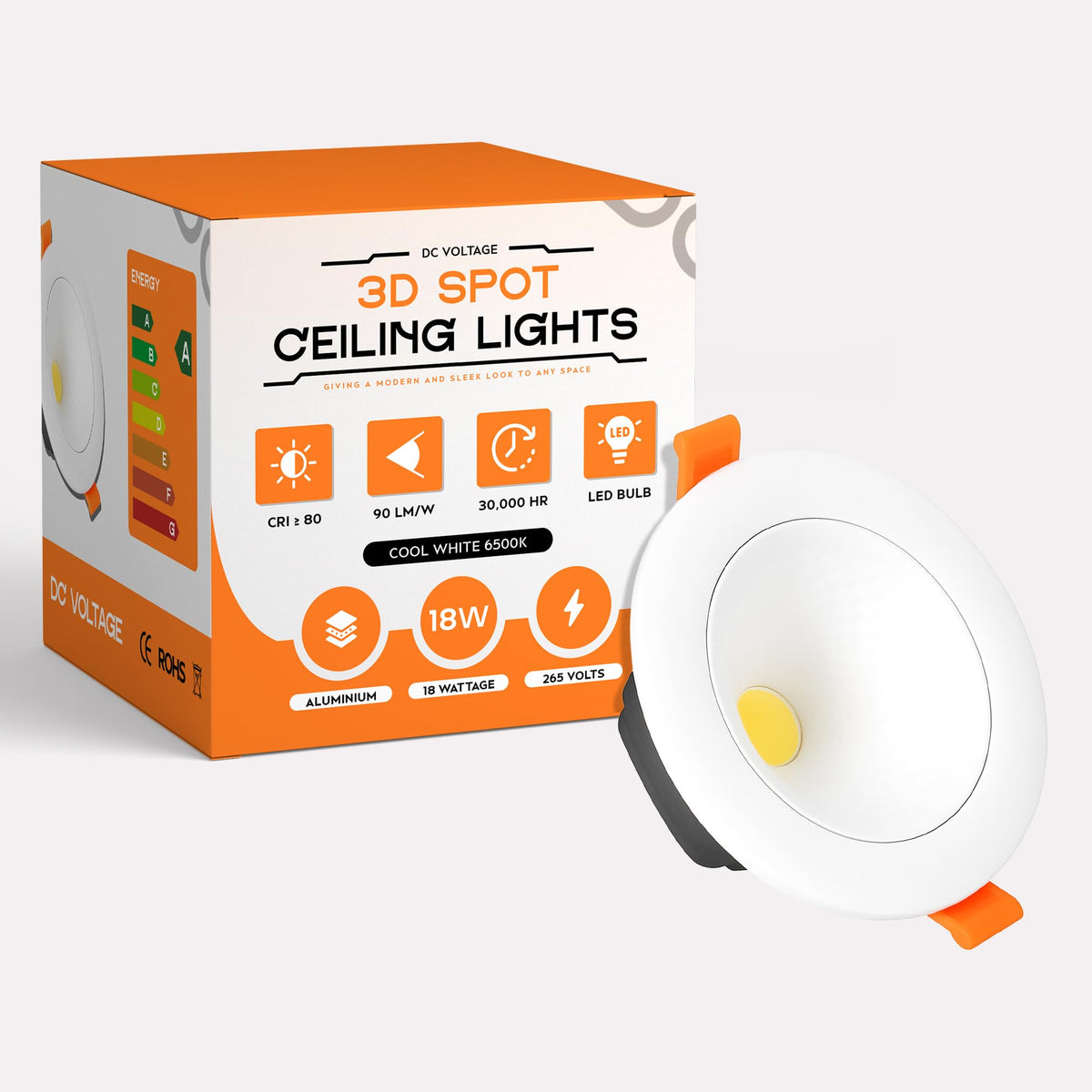 Modern New LED Recessed Ceiling White LED Round Panel Downlight IP20 Cool White ~1222