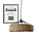 rustic hemp rope ceiling lamp