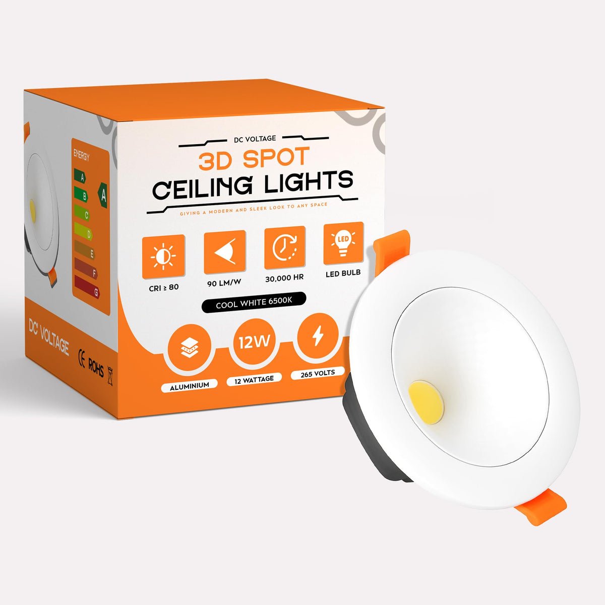 Modern New LED Recessed Ceiling White LED Round Panel Downlight IP20 Cool White ~1222