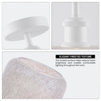 Modern Semi Flush Ceiling Light Chrome Fitting Textured Frosted Glass Shade ~1201