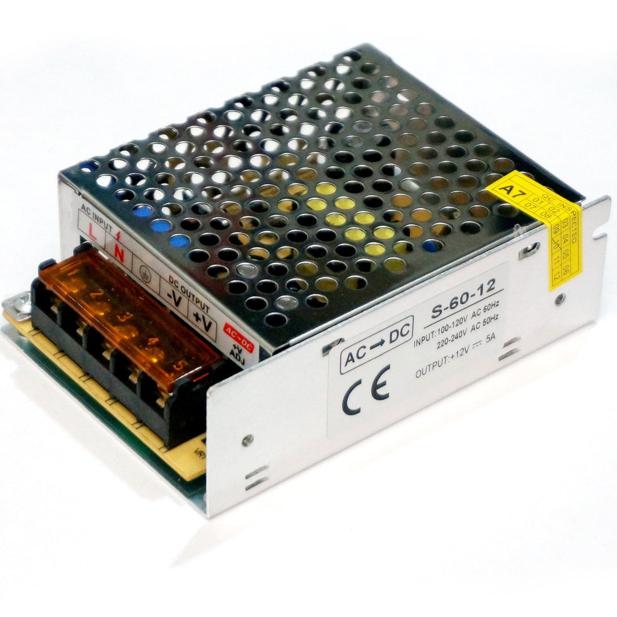 Low voltage 12V regulated switching power supply for LEDs