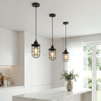 black pendant ceiling light