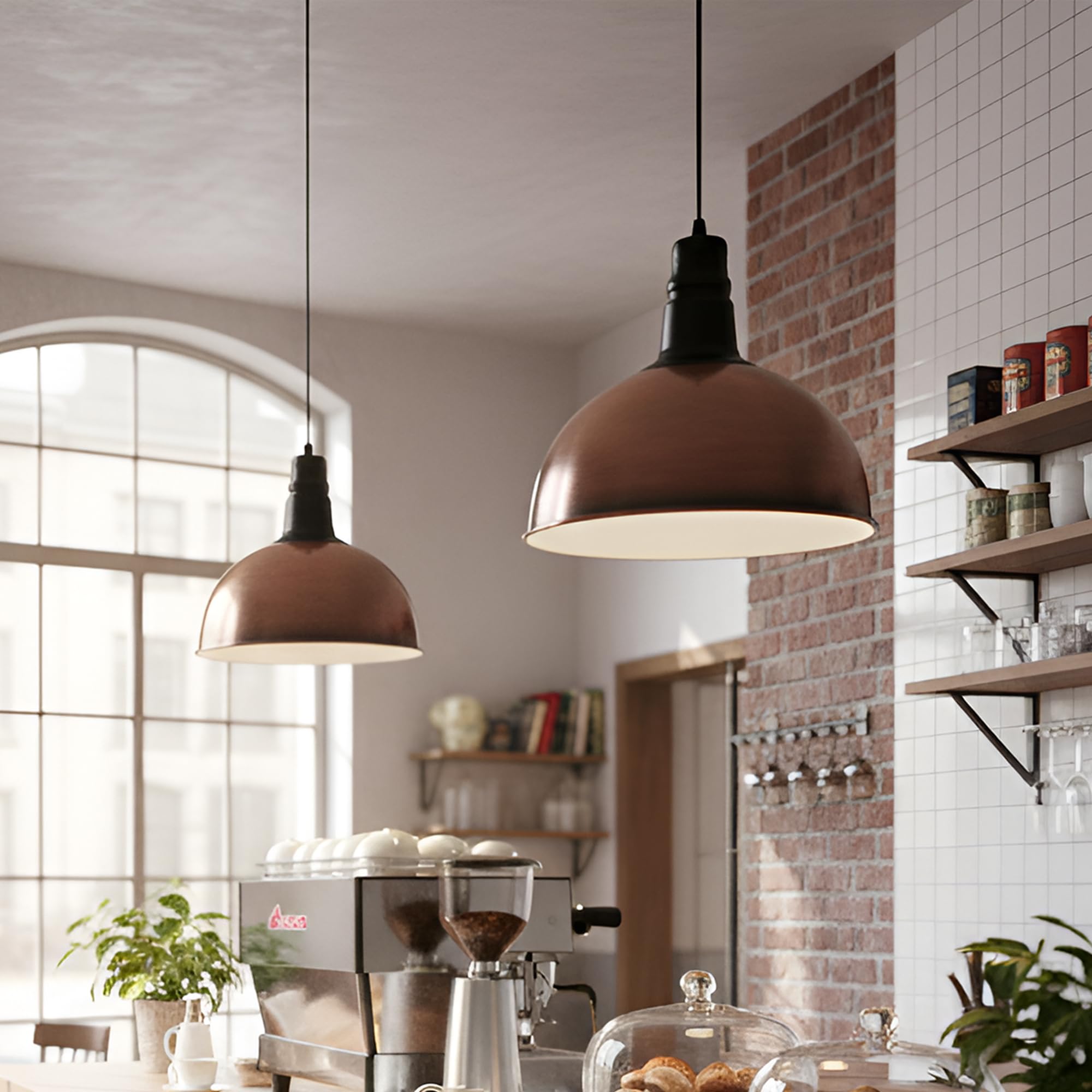 single lampshade ceiling nicke