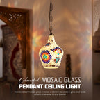 Turkish Moroccan Mosaic Pendant Light Fixture ~1192