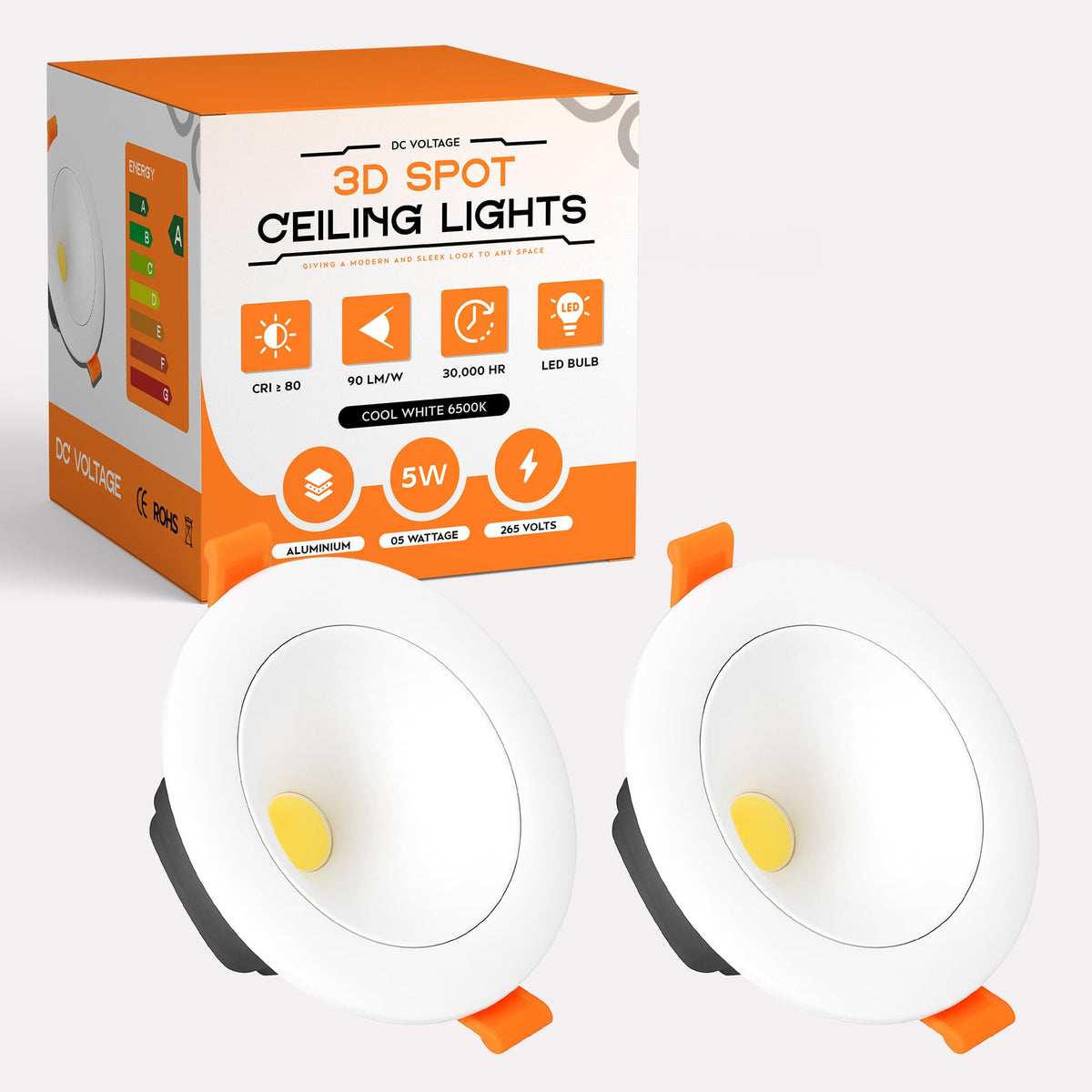 Modern New LED Recessed Ceiling White LED Round Panel Downlight IP20 Cool White ~1222