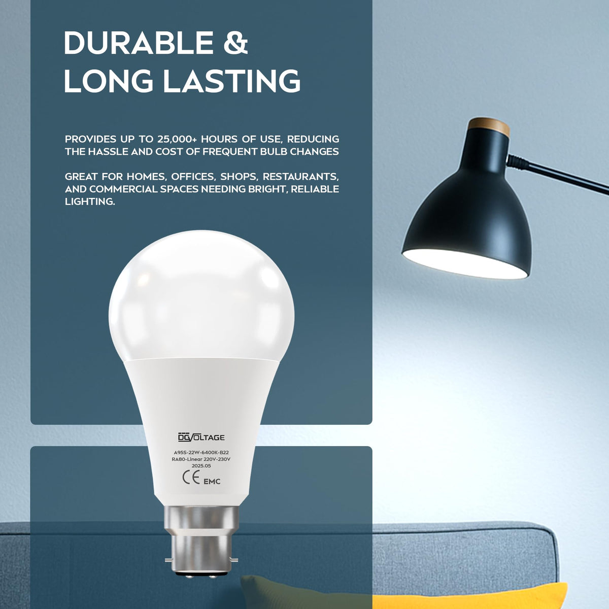 small bayonet light bulbs b22