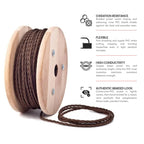 twisted fabric lighting cable