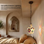 Turkish Moroccan Mosaic Pendant Light Fixture ~1192