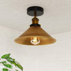 white metal ceiling light fixt