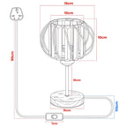 base chandelier living table