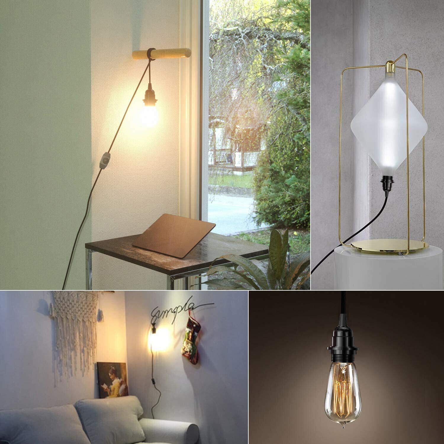 lamp brown plug pendant stale