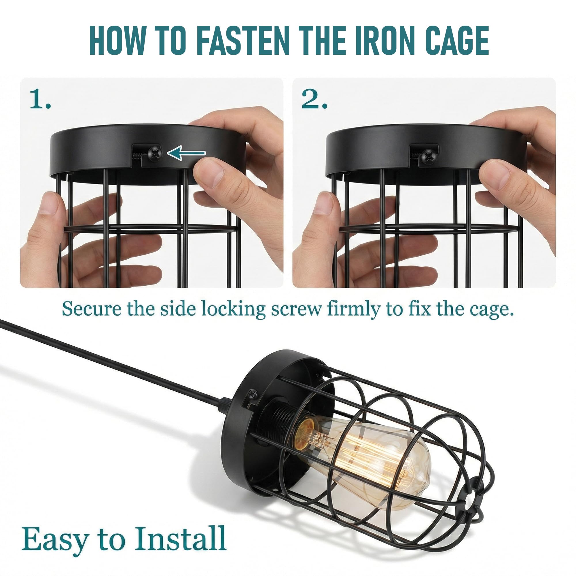 metal ceiling hanging light
