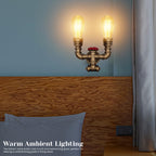 pipe light for wall edison