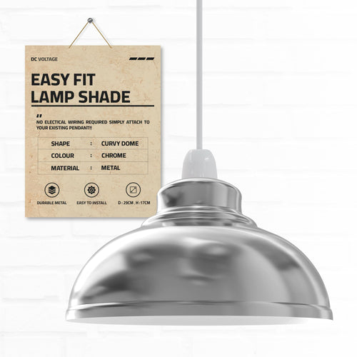 chrome lamp shades