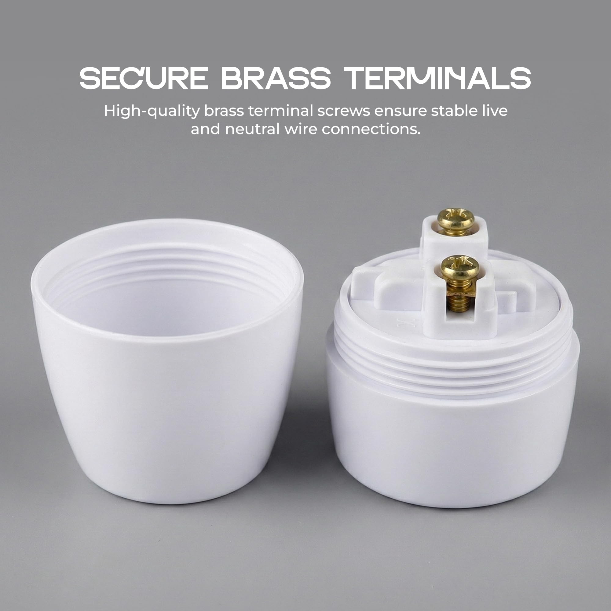 white grip clothing cord holde