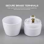 cord lamp grip holder white