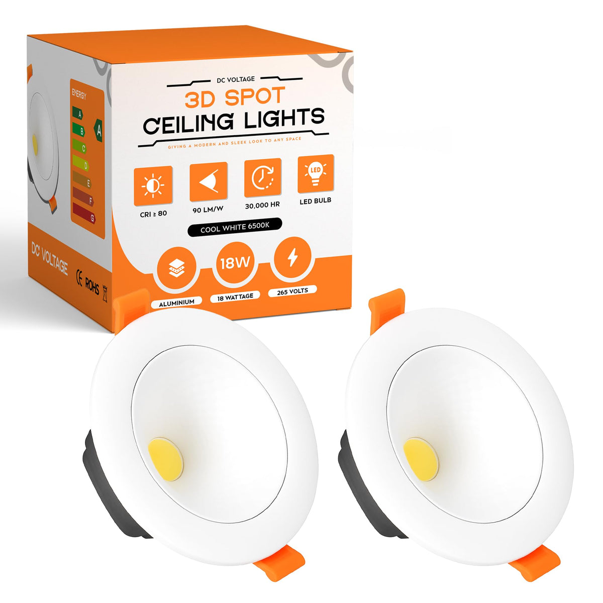 Modern New LED Recessed Ceiling White LED Round Panel Downlight IP20 Cool White ~1222