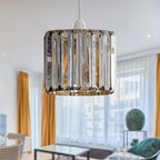lampshade light crystal gold