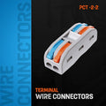 2 Way Lever Wire Connectors Reusable Cable Clamp Block ~1142