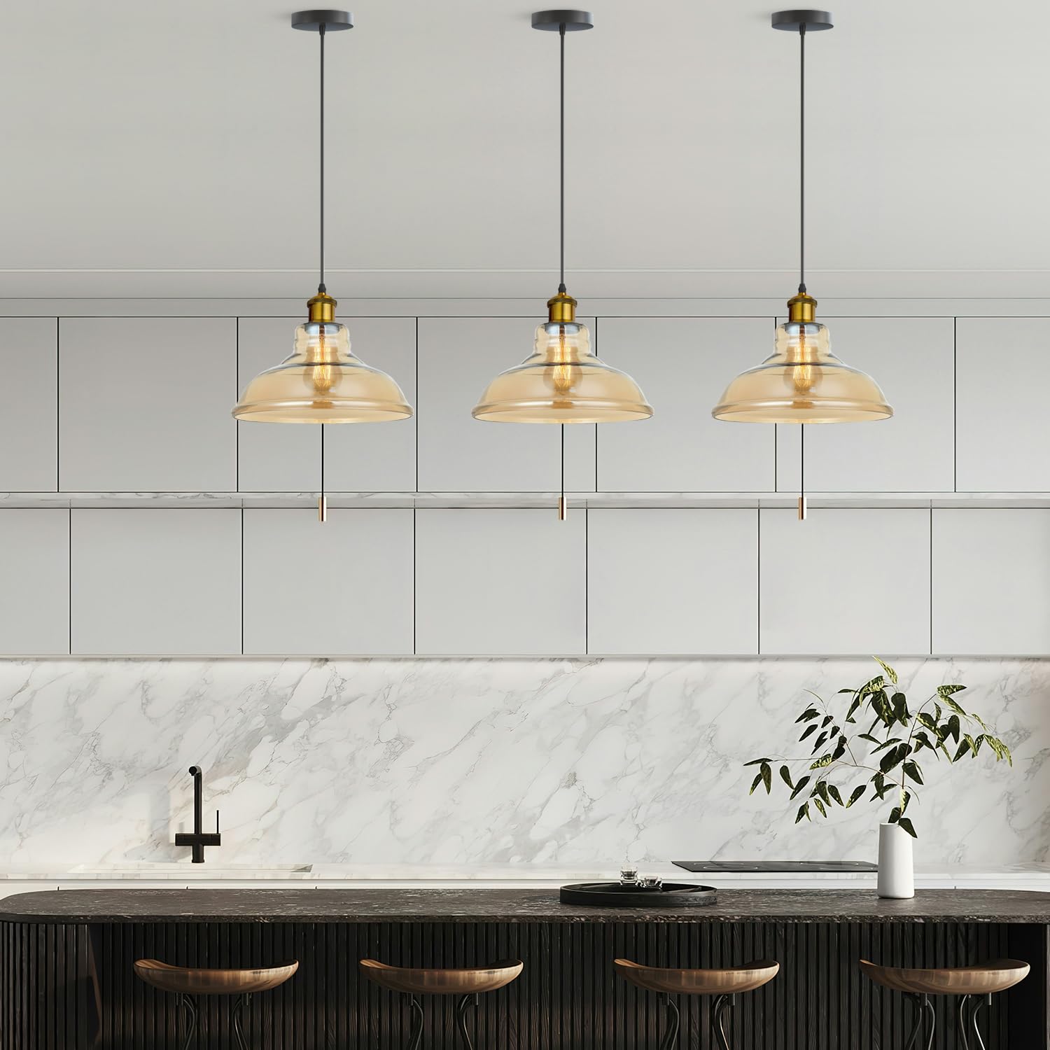 amber chandelier pendant light