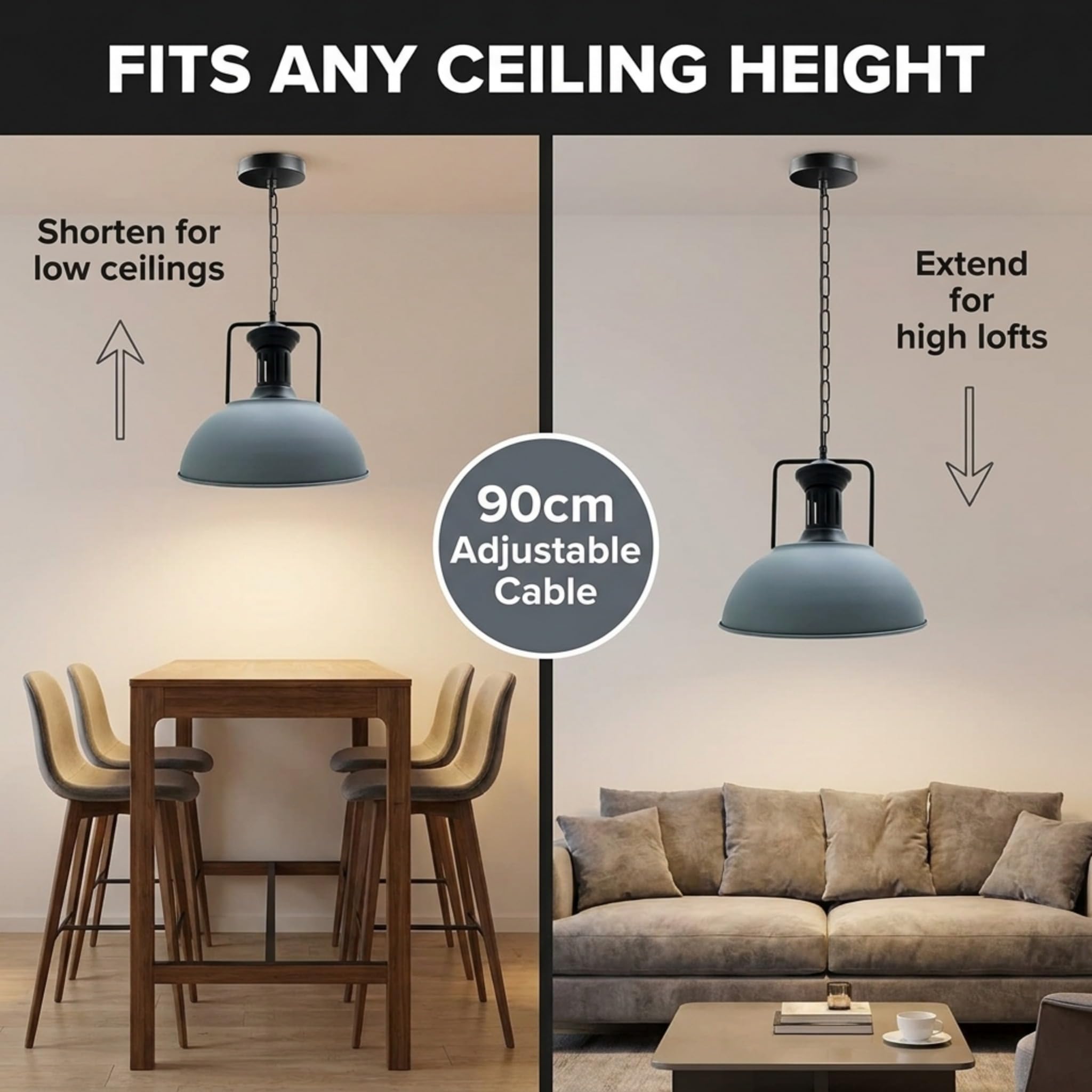 drop lightfixture shades easy