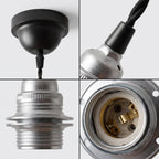 Black Finish Retro Style E27 Lamp Holder Pendant light ~1202