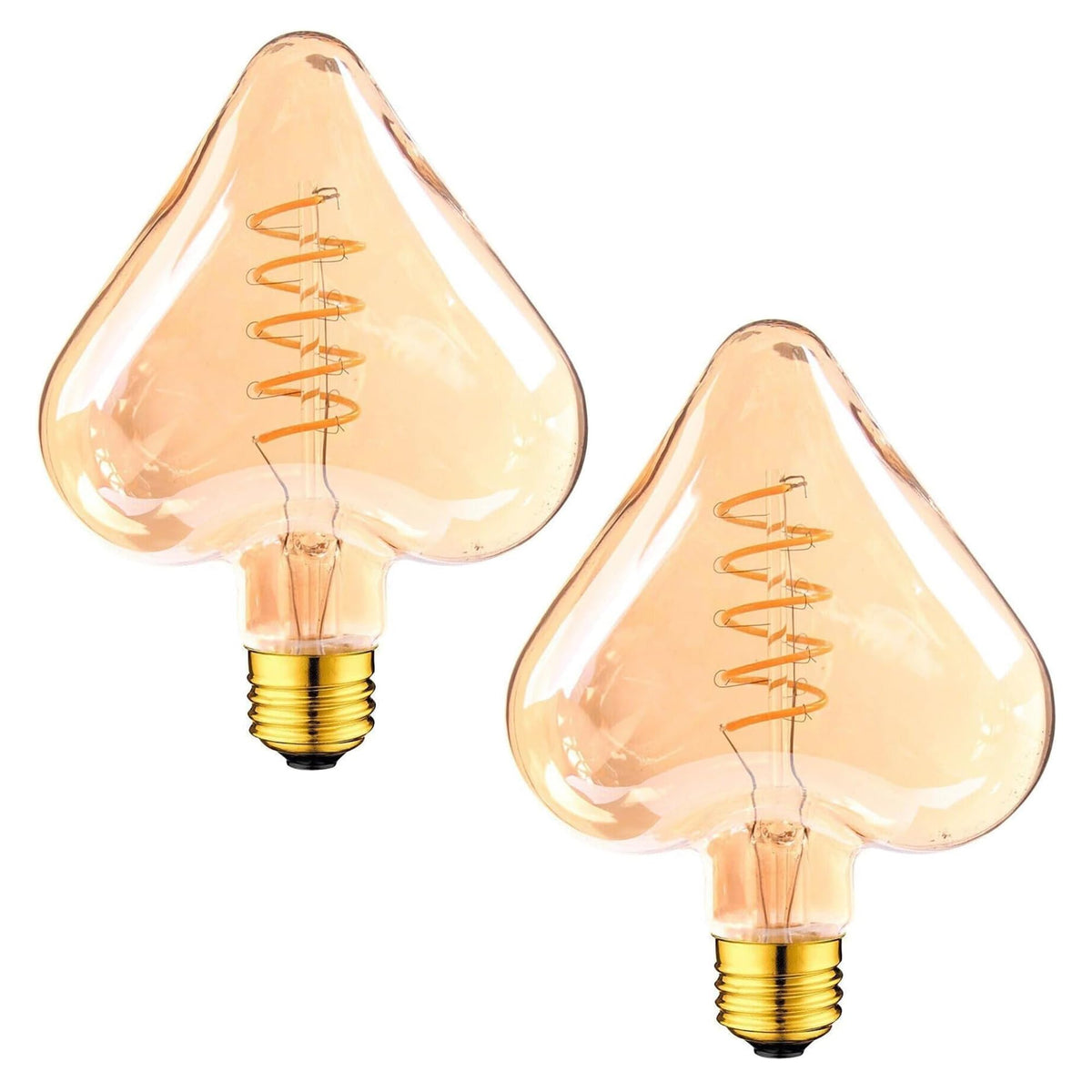 4W E27 Heart Shaped LED Filament Bulb ~1045