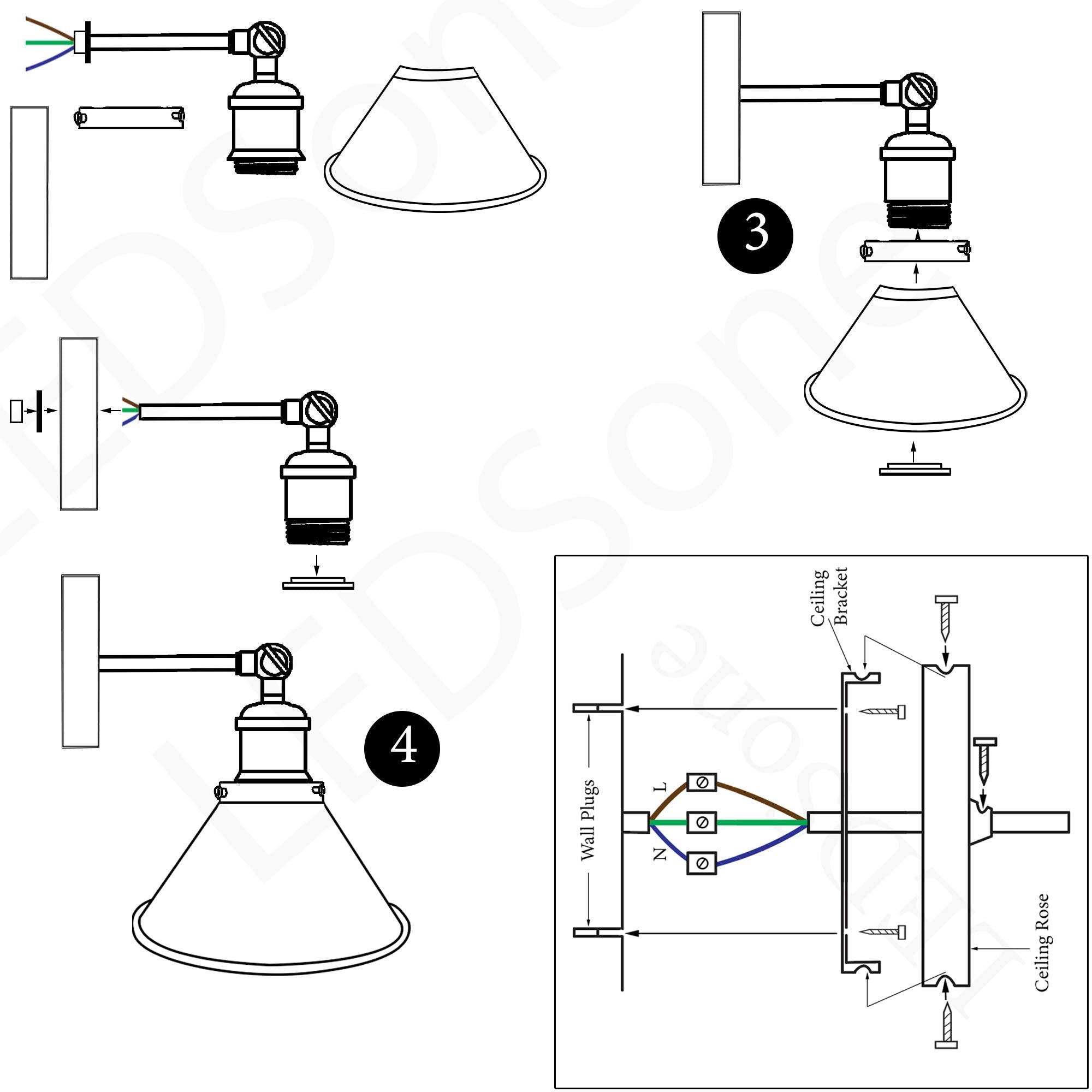 industrial wall lights fixture