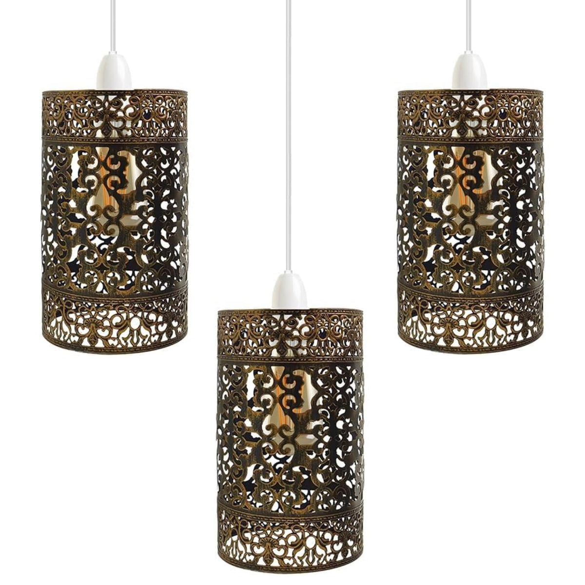 black cage pendant shade for l
